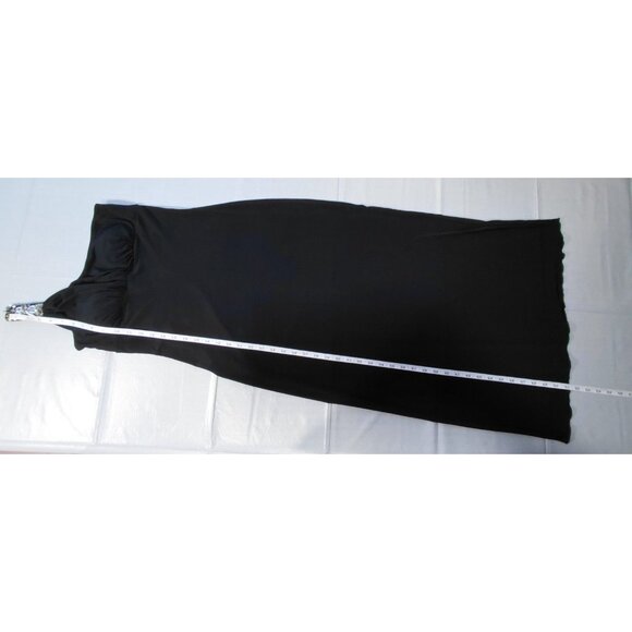 Y2K Sweet Storm One Shoulder Black Dress Med Beaded Long Formal Romantic Goth - Picture 12 of 13